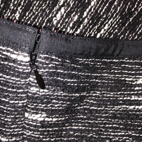 Talbots size 6 black & white knit pencil skirt with pockets - Picture 5 of 7